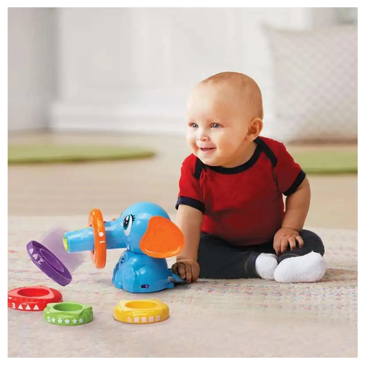 --- VTECH ΕΚΠΑΙΔΕΥΤΙΚΟ ΠΑΙΧΝΙΔΙ ΜΠΛΕ ΕΛΕΦΑΝΤΑΚΙ ΠΑΙΖΩ & ΑΝΑΚΑΛΥΠΤΩ 600310