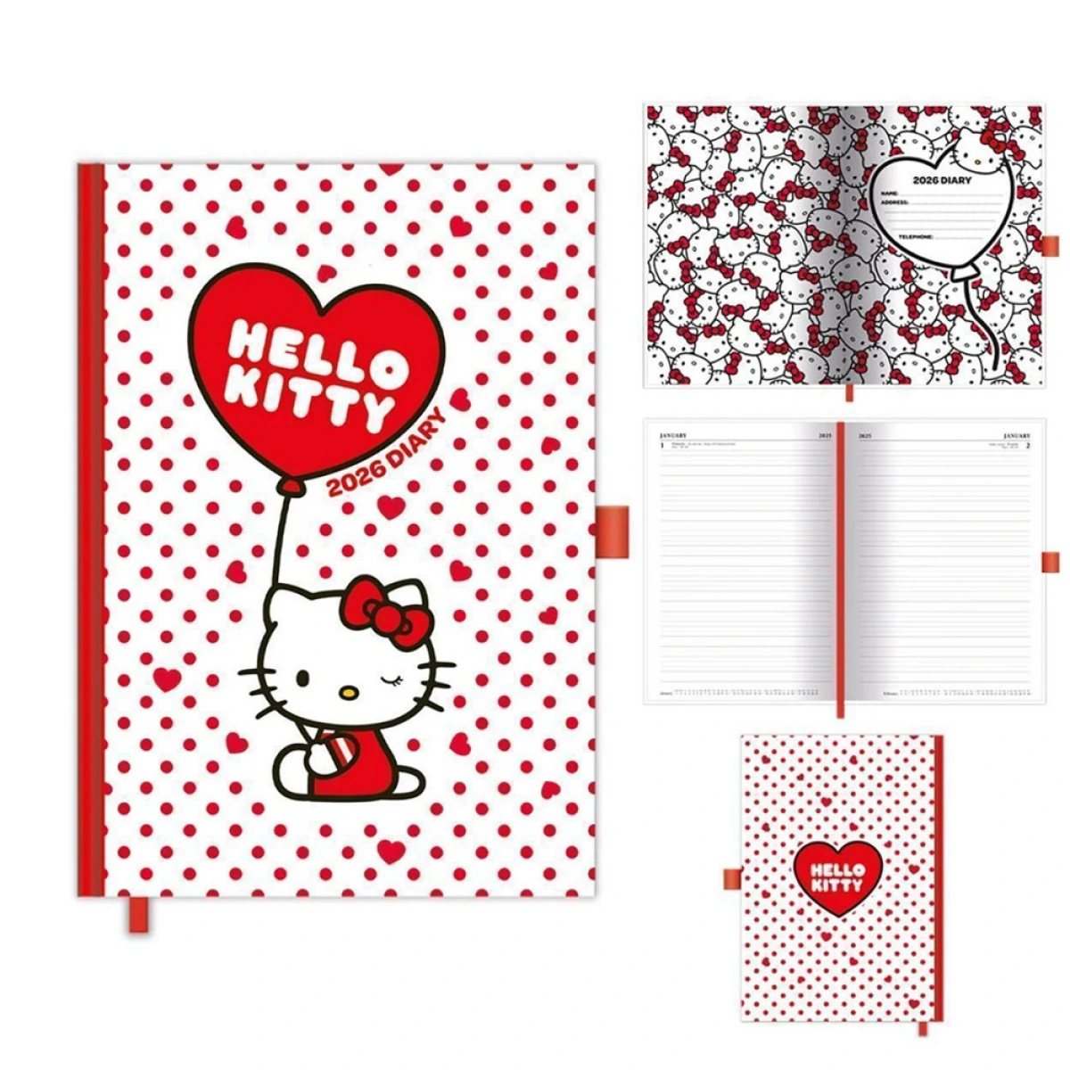 --- --- PYRAMID SANRIO:HELLO KITTY 2026 A5 DTP DIARY SR2402888