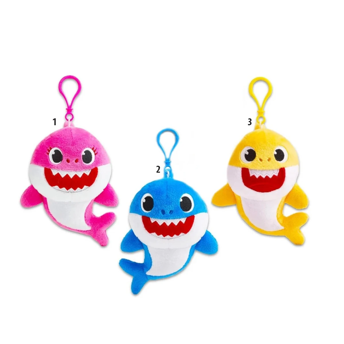 --- BABY SHARK CLIPS 3 ΧΡΩΜΑΤΑ 6ΕΚ. 80535