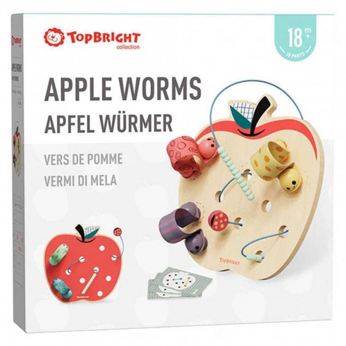 --- TOPBRIGHT ΞΥΛΙΝΟ ΠΑΙΧΝΙΔΙ APPLE WORMS 121123