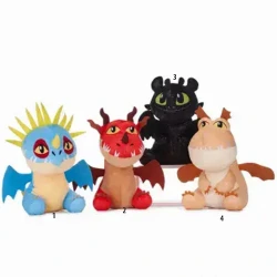 --- ΛΟΥΤΡΙΝΑ HOW TO TRAIN YOUR DRAGON TOOTHLESS 22 CM.4 ΣΧΕΔΙΑ 7627DT