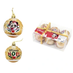 --- ΜΠΑΛΕΣ ΧΡΙΣΤΟΥΓΕΝΝΙΑΤΙΚΟΥ ΔΕΝΤΡΟΥ MINNIE MOUSE 6TMX. WD14011