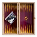 --- BACKGAMMON-CHESS WOODEN SMALL 1028
