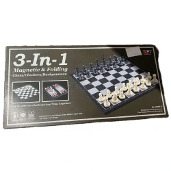 --- MAGNETIC CHESS-QUEEN-BACKGAMMON 38810