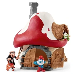--- SCHLEICH SMURFS: ΣΤΡΟΥΜΦΟΣΠΙΤΟ ΜΕ ΔΥΟ ΜΙΝΙΑΤΟΥΡΕΣ SCH20803
