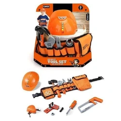 KIDER TOYS ΣΕΤ ΠΑΙΔΙΚΩΝ ΕΡΓΑΛΕΙΩΝ ΜΕ ΖΩΝΗ & ΚΡΑΝΟΣ 1068-78 (17ΤΕΜ.)