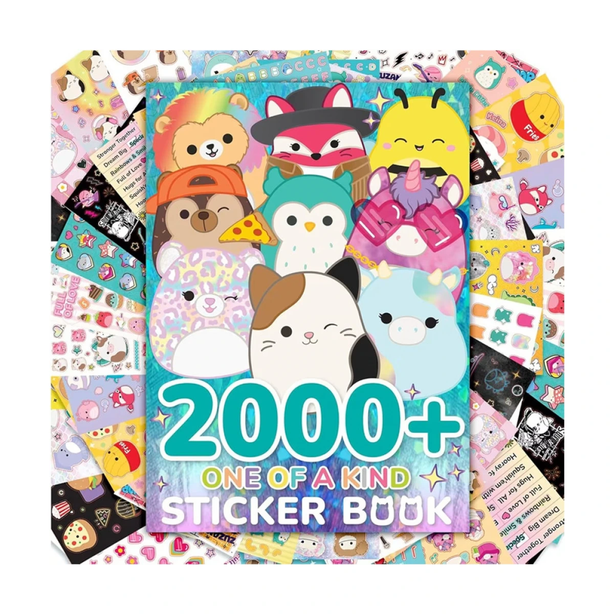 JAZWARES SQUISHMALLOWS-STICKER BOOK 2000 ΑΥΤΟΚΟΛΛΗΤΑ HG224701