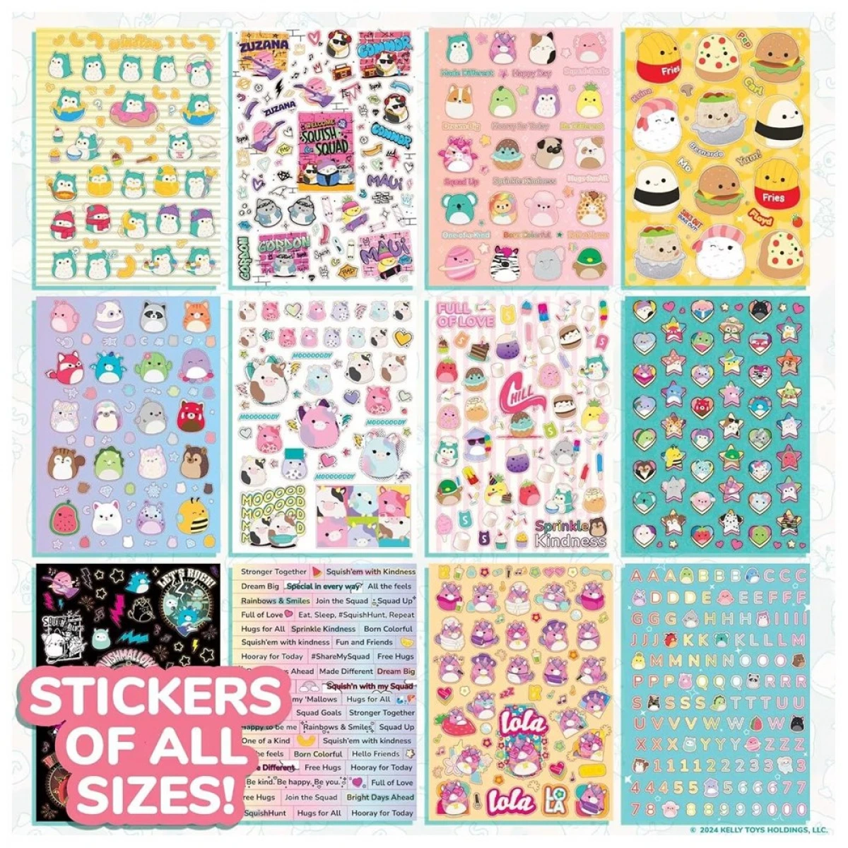 JAZWARES SQUISHMALLOWS-STICKER BOOK 2000 ΑΥΤΟΚΟΛΛΗΤΑ HG224701