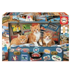 EDUCA PUZZLE TRAVELLING KITTENS 18065 (200PCS)