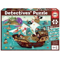 EDUCA ΠΑΖΛ DETECTIVES PIRATES 18896 (50ΤΕΜ.)
