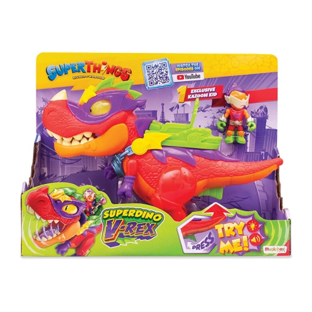 AS SUPERTHINGS ΔΕΙΝΟΣΑΥΡΟΣ ΜΕ ΦΙΓΟΥΡΑ SUPERDINO V-REX 1013-62117