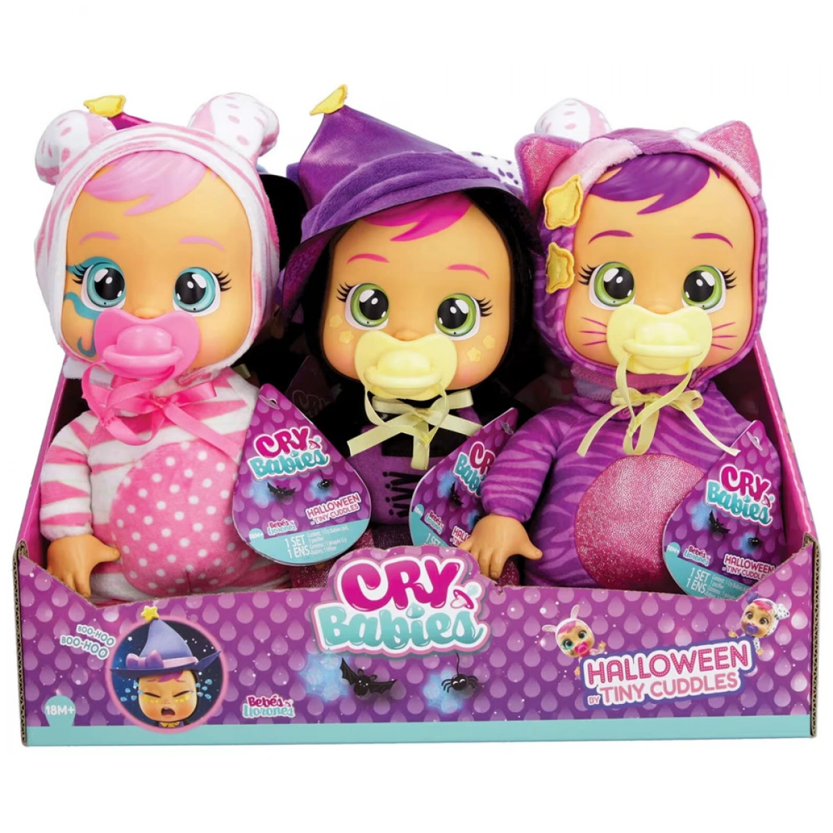 AS ΚΟΥΚΛΑ ΚΛΑΨΟΥΛΙΝΙΑ TINY CUDDLES HALLOWEEN (3 ΣΧΕΔΙΑ) 4104-91160