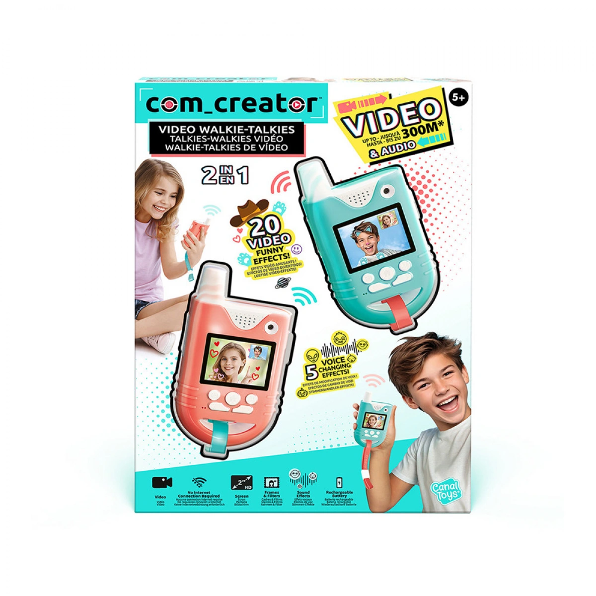 AS ΣΕΤ 2 WALKIE-TALKIE ΜΕ VIDEO CREATOR 42348