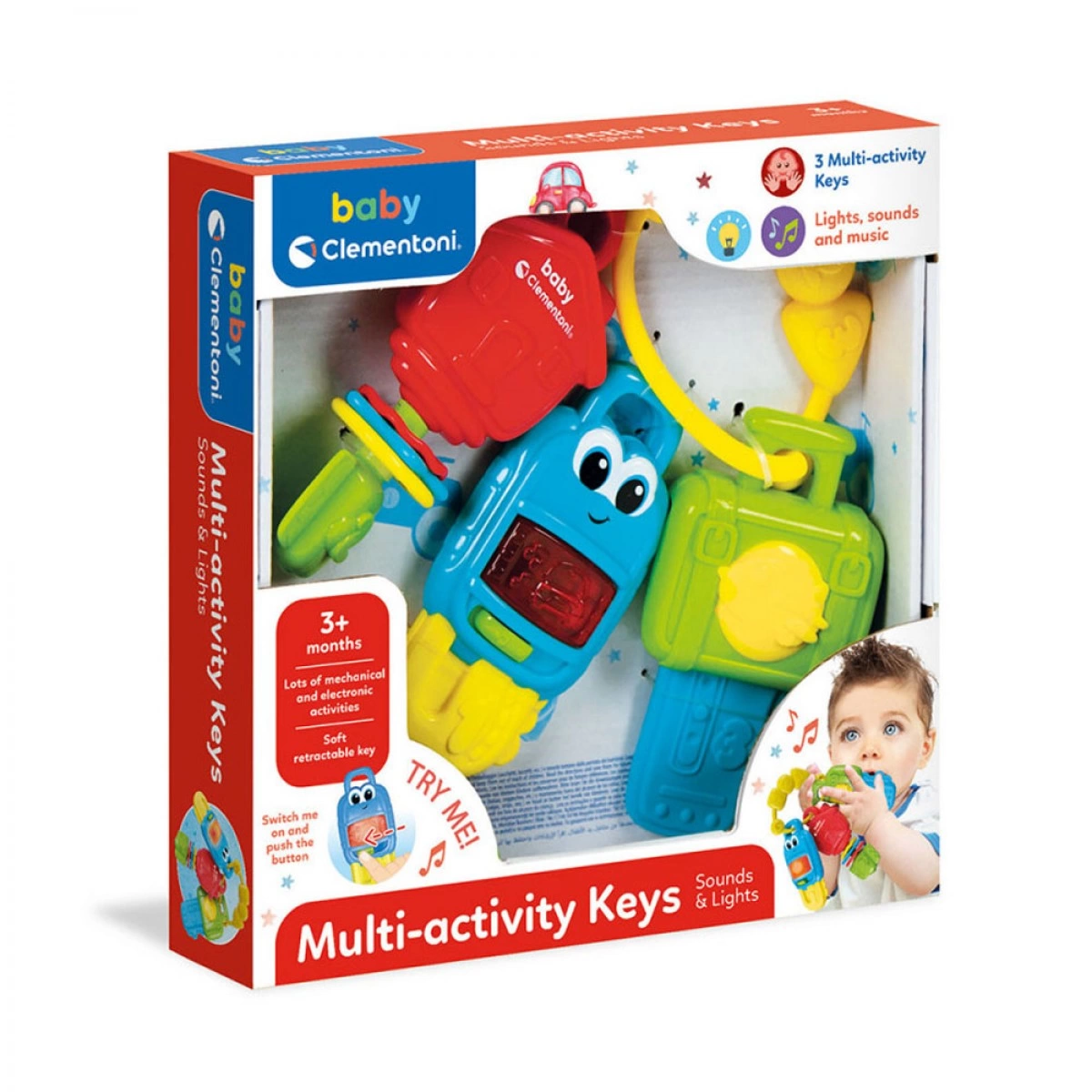 BABY CLEMENTONI ABYTODDLER TOY MULTI-ACTIVE KEYS 17460