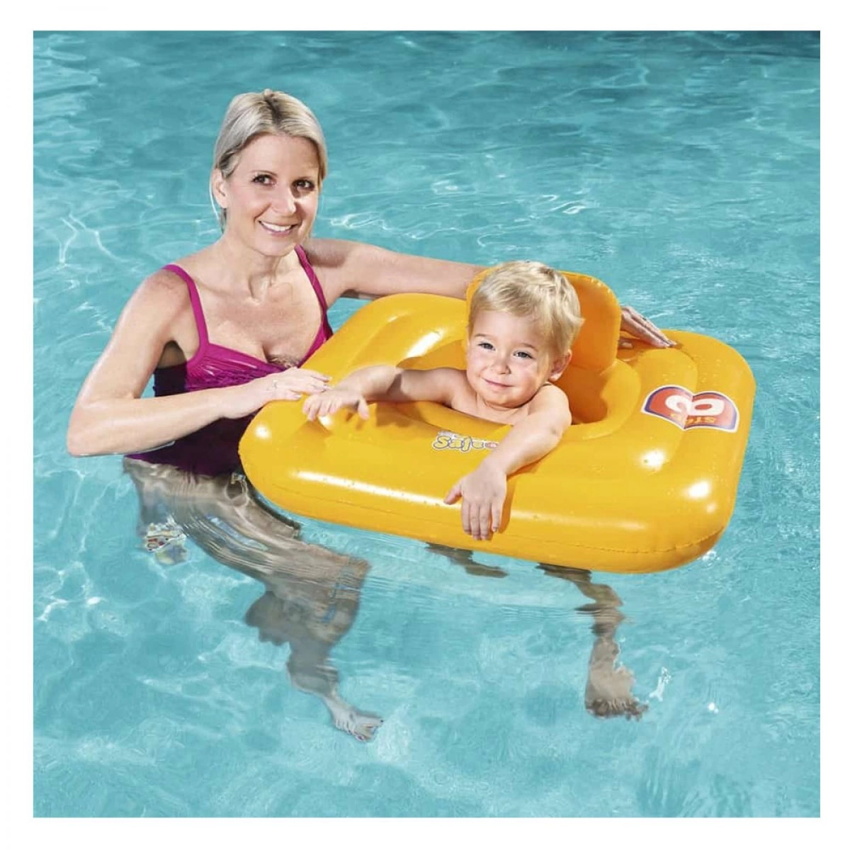 BESTWAY ΠΑΙΔΙΚΟ ΣΩΣΙΒΙΟ - ΚΑΘΙΣΜΑΤΑΚΙ SWIM SAFE 32050 (76Χ76 ΕΚ.)