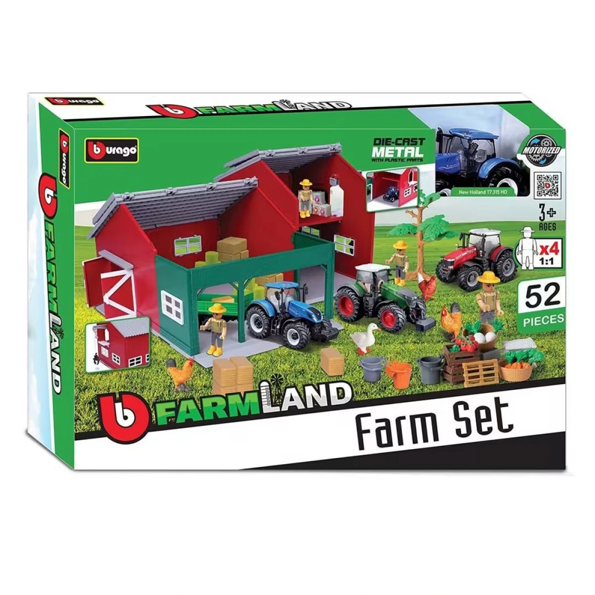 BURAGO FARMLAND BARN WITH 1 TRACTOR  18/31684