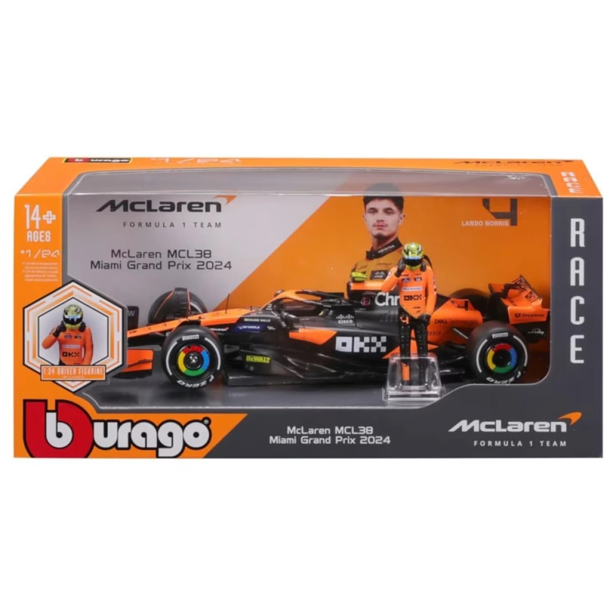 BURAGO 1:24 F1 MCLAREN TEAM MCL38 18-28040
