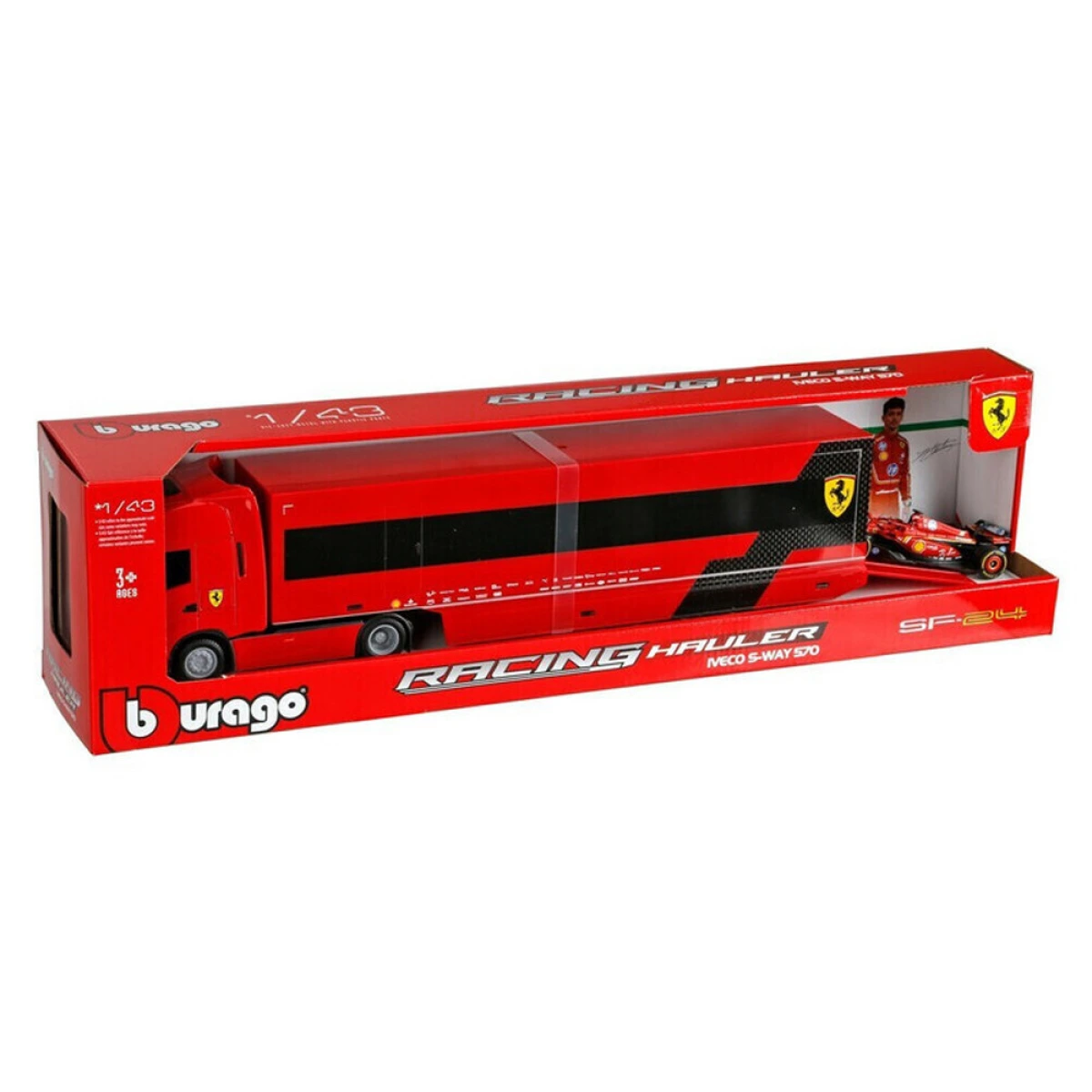 BURAGO 1:43 F1 RACING HAULER - FERRARI IVECO S-WAY 570  36867