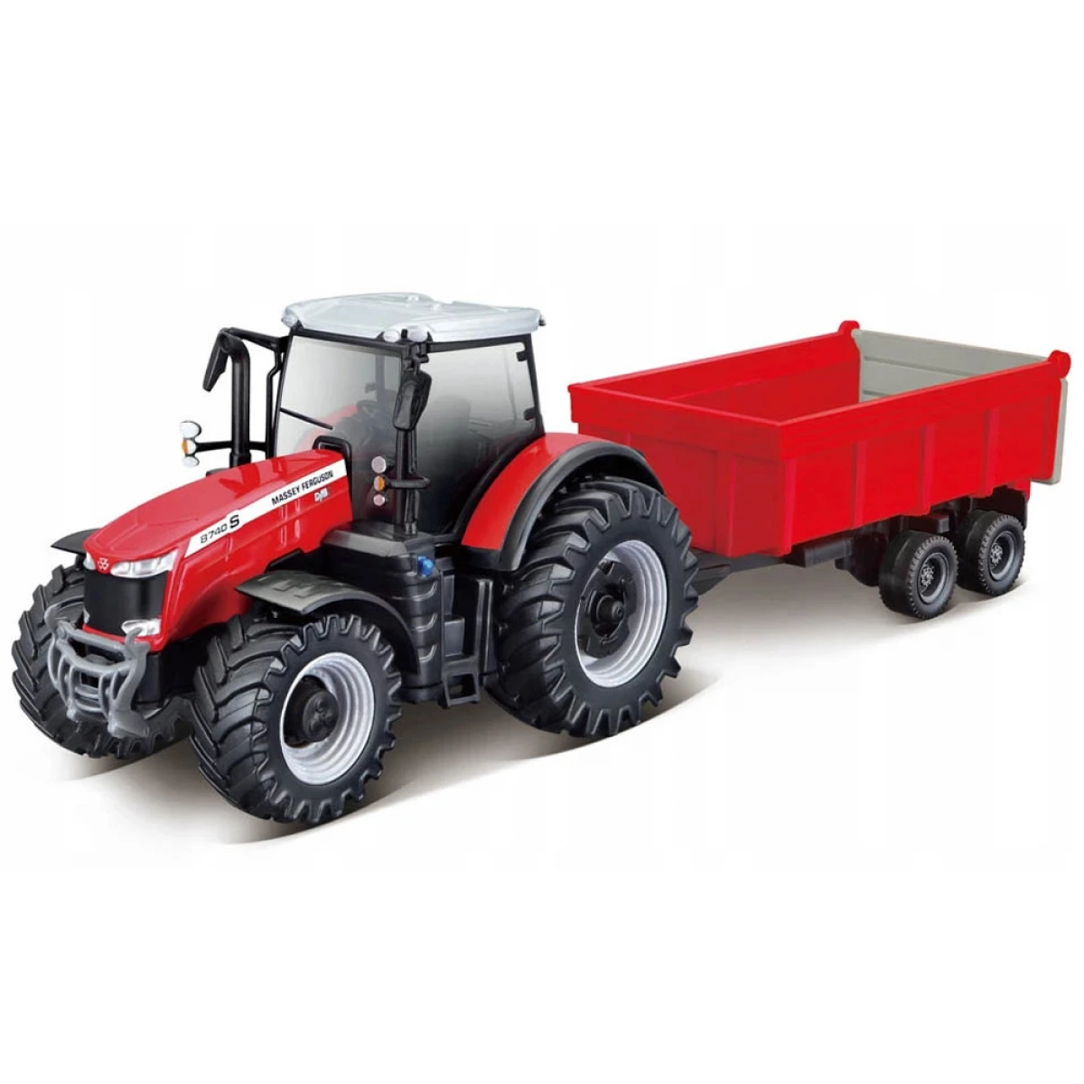 BURAGO FARM TRACTOR WITH TRAILER MASSEY FERGUSON 31662