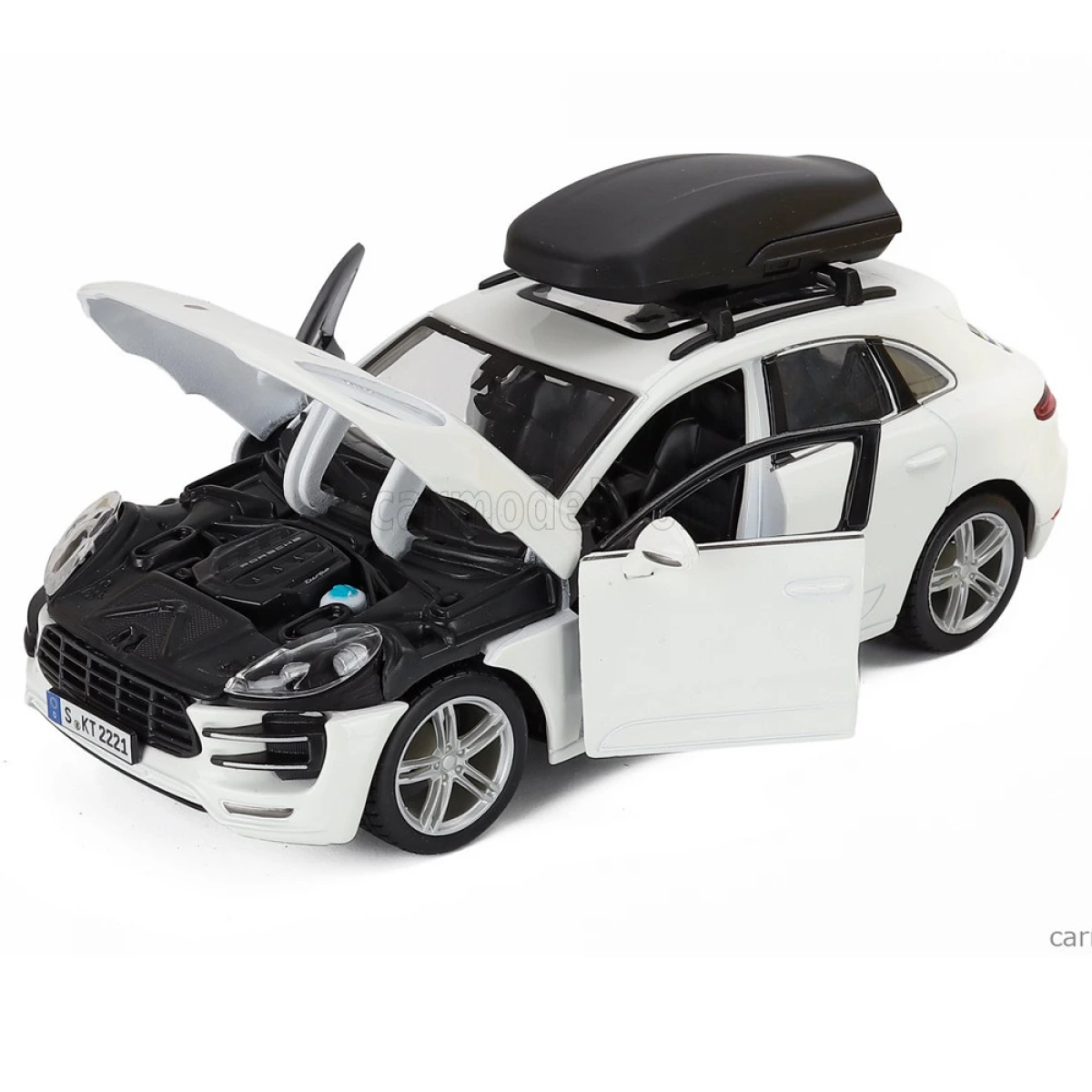 BURAGO 1:24 PORSCHE MACAN TURBO WITH ROOFTOP  18/23013