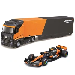 BURAGO 1:43 RACING HAULER MC LAREN 38401