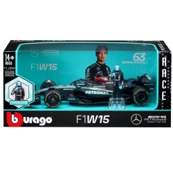 BURAGO 1:24 F1 MERCEDES W15 WITH DRIVER 18-28069