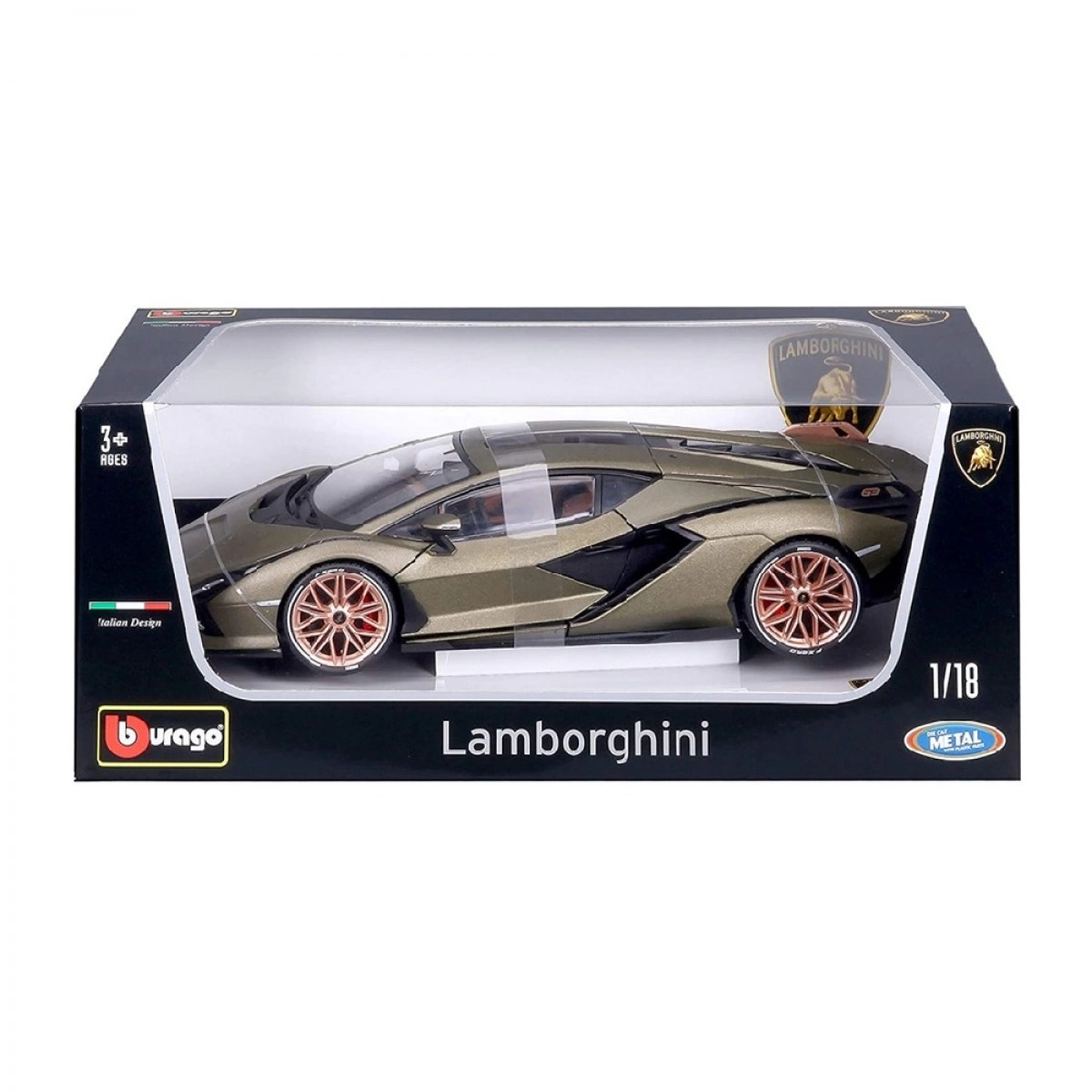 BURAGO 1/18 LAMBORGHINI SIAN FKP 37 GREEN 18/11046