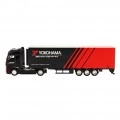 BURAGO 1/43 HAULER WITH TRAILER: YOKOHAMA MOTORSPORTS 18-31480/18-31460