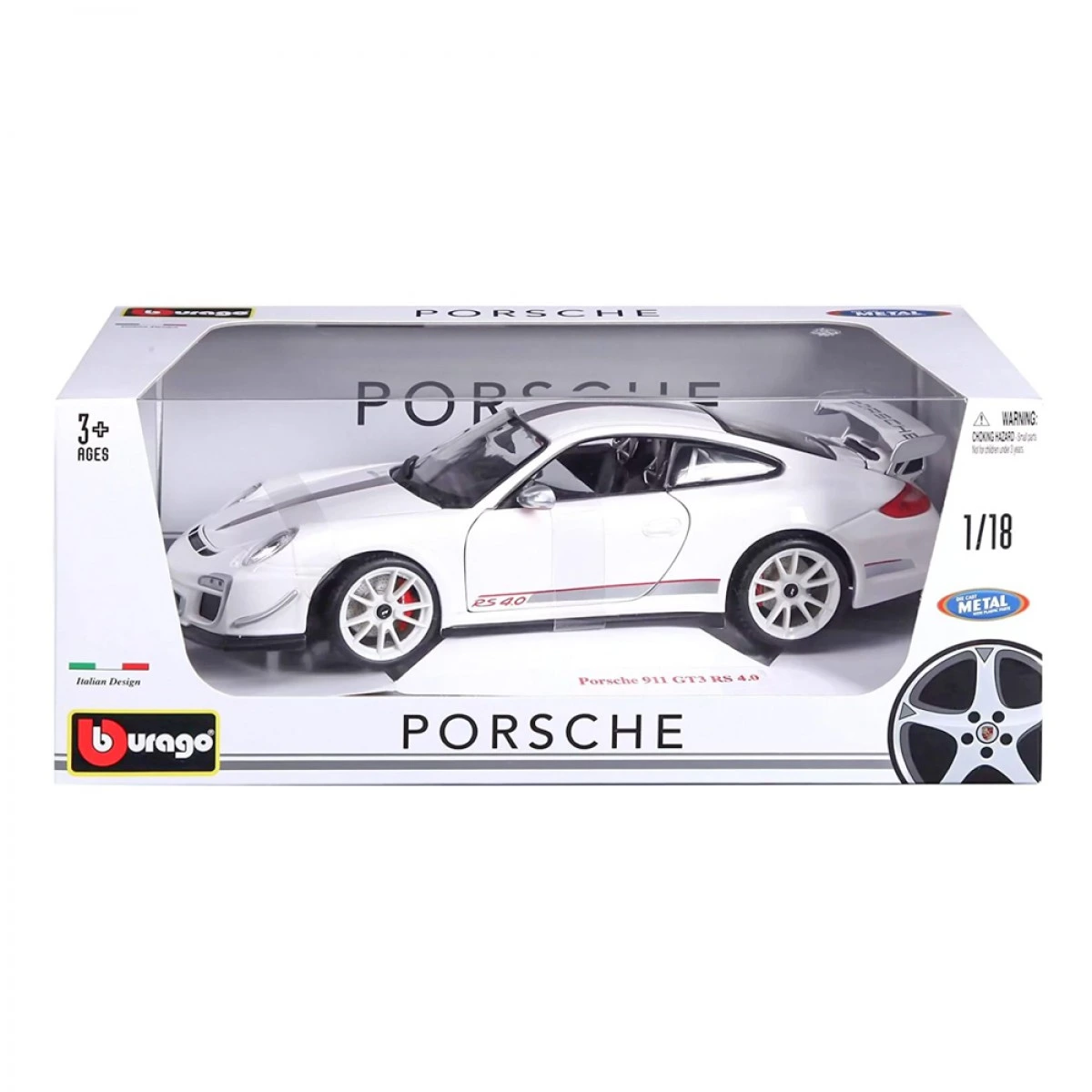 BURAGO PORSCHE 911 GT3RS4.0-WHITE 18-11036