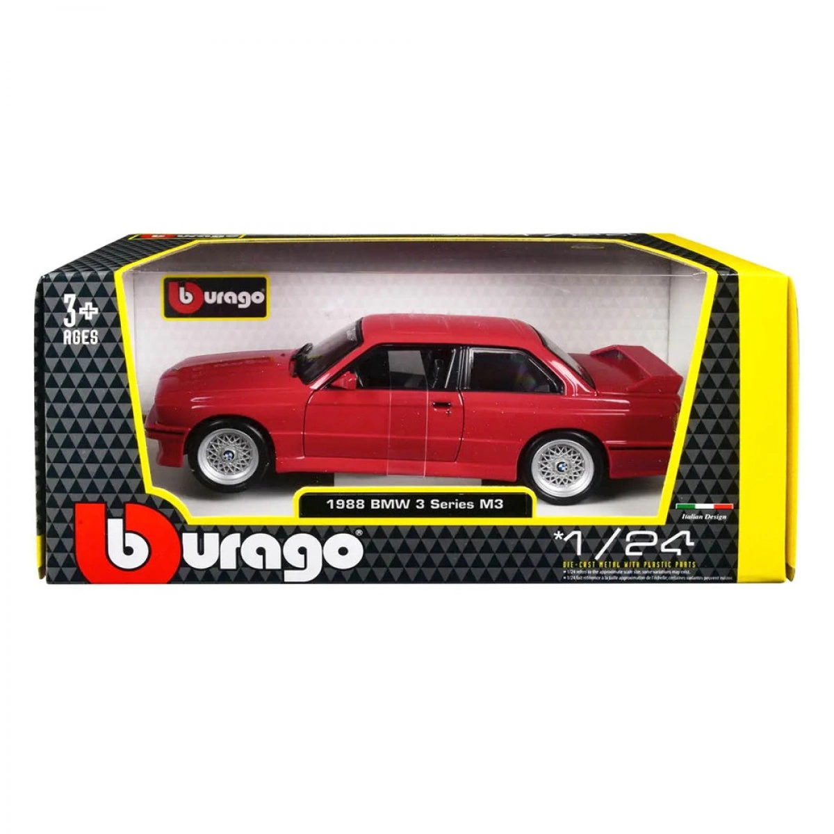 BURAGO 1/24 BMW M3 (E30) (1988) RED 18/21100R