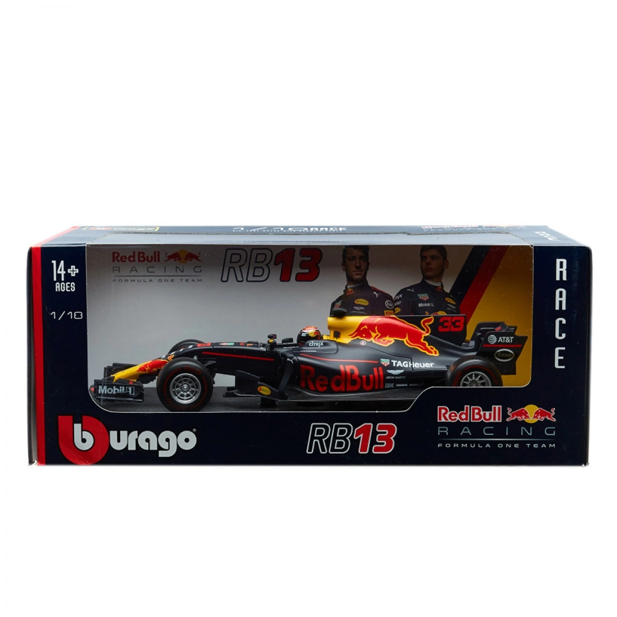 BURAGO 1/18 FORMULA RED BULL RACING TAG HEUER 18002