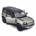 BURAGO 1/24 LAND ROVER DEFENDER 2022 SILVER/GREEN 18/21101