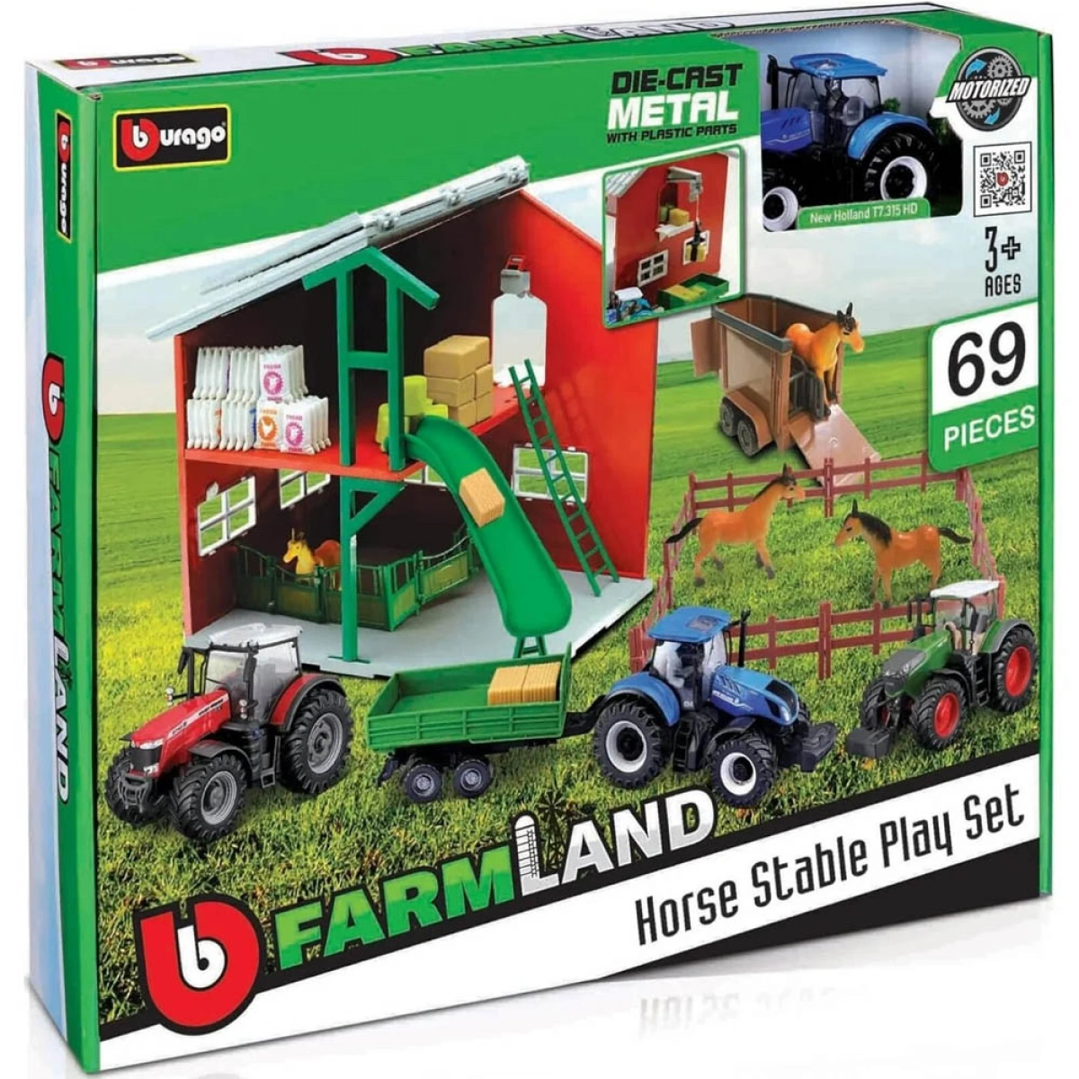 BURAGO FARMLAND HORSE STABLE WITH 1 TRACTOR 31682