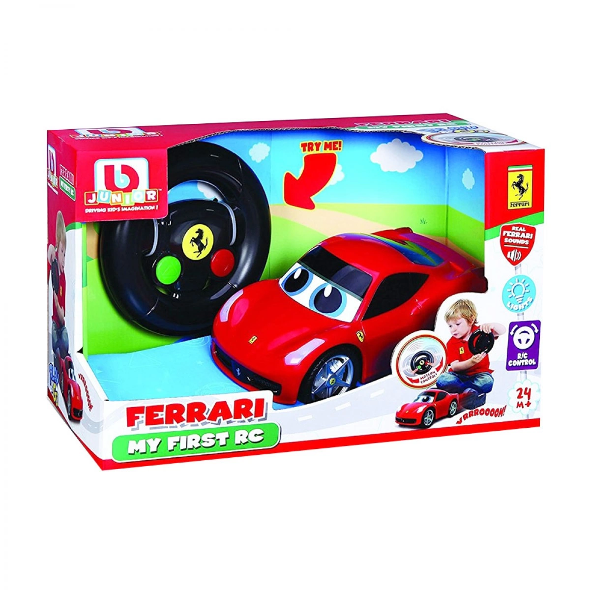 BURAGO ΤΗΛΕΚΑΤΕΥΘΥΝΟΜΕΝΟ ΑΥΤΟΚΙΝΗΤΟ BURAGO JUNIOR FERRARI MY FIRST RC 16/91003/16-91002
