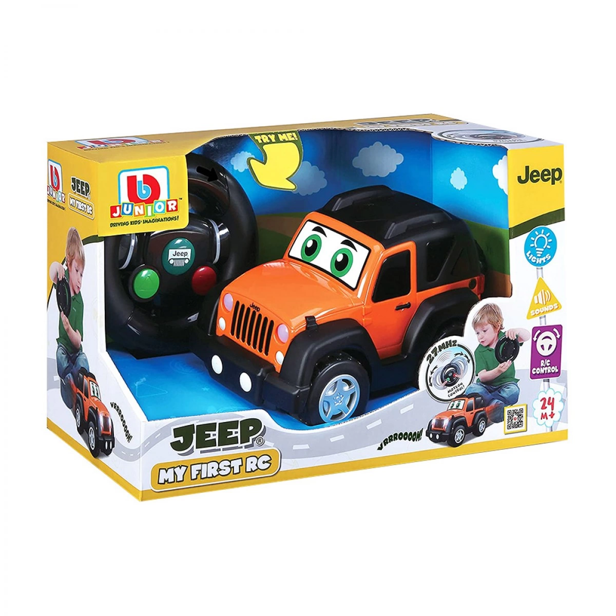 BURAGO ΤΗΛΕΚΑΤΕΥΘΥΝΟΜΕΝΟ ΑΥΤΟΚΙΝΗΤΟ JEEP MY FIRST RC 16/92002