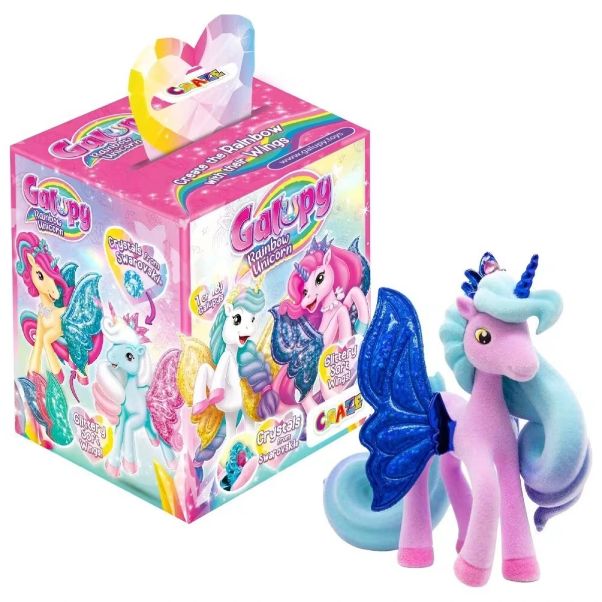 CRAZE ΚΟΥΤΑΚΙ ΕΚΠΛΗΞΗ ΜΕ ΦΙΓΟΥΡΑ ΜΟΝΟΚΕΡΟ GALUPY RAIBOW UNICORN CRZ44124