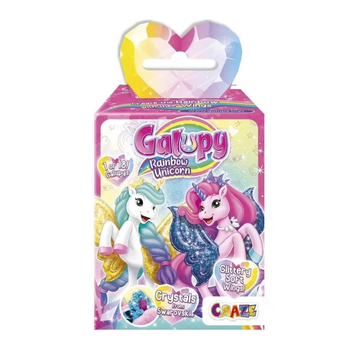 CRAZE ΚΟΥΤΑΚΙ ΕΚΠΛΗΞΗ ΜΕ ΦΙΓΟΥΡΑ ΜΟΝΟΚΕΡΟ GALUPY RAIBOW UNICORN CRZ44124