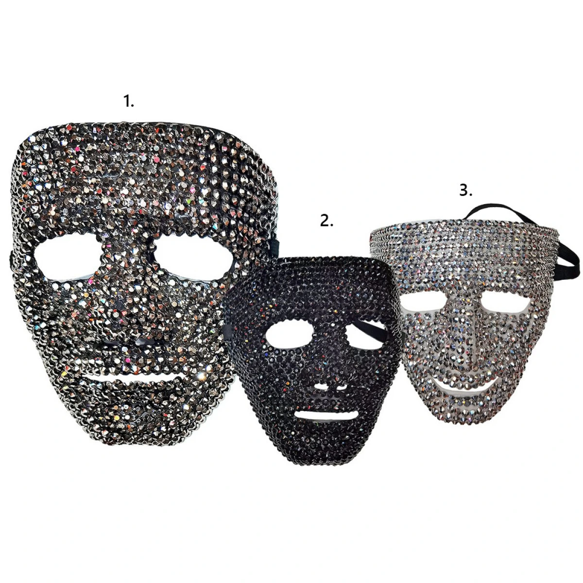 CARNAVALISTA MASK WITH DIAMONDS FACE 2566