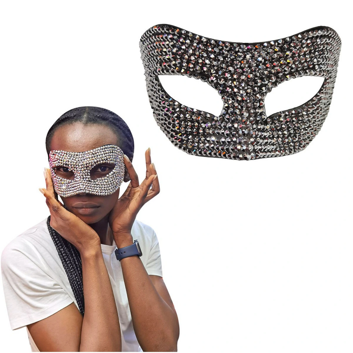 CARNAVALISTA EYE MASK WITH DIAMONDS 2567