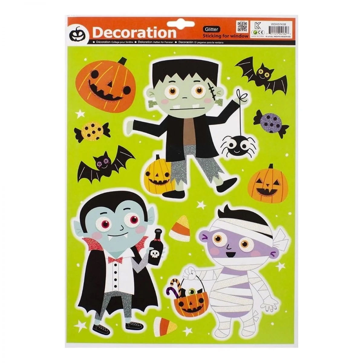 CHRISTAKOPOULOS ΑΥΤΟΚΟΛΛΗΤΑ ΠΑΡΑΘΥΡΟΥ ΜΕ ΓΚΛΙΤΕΡ (2 ΣΧΕΔΙΑ) 5903