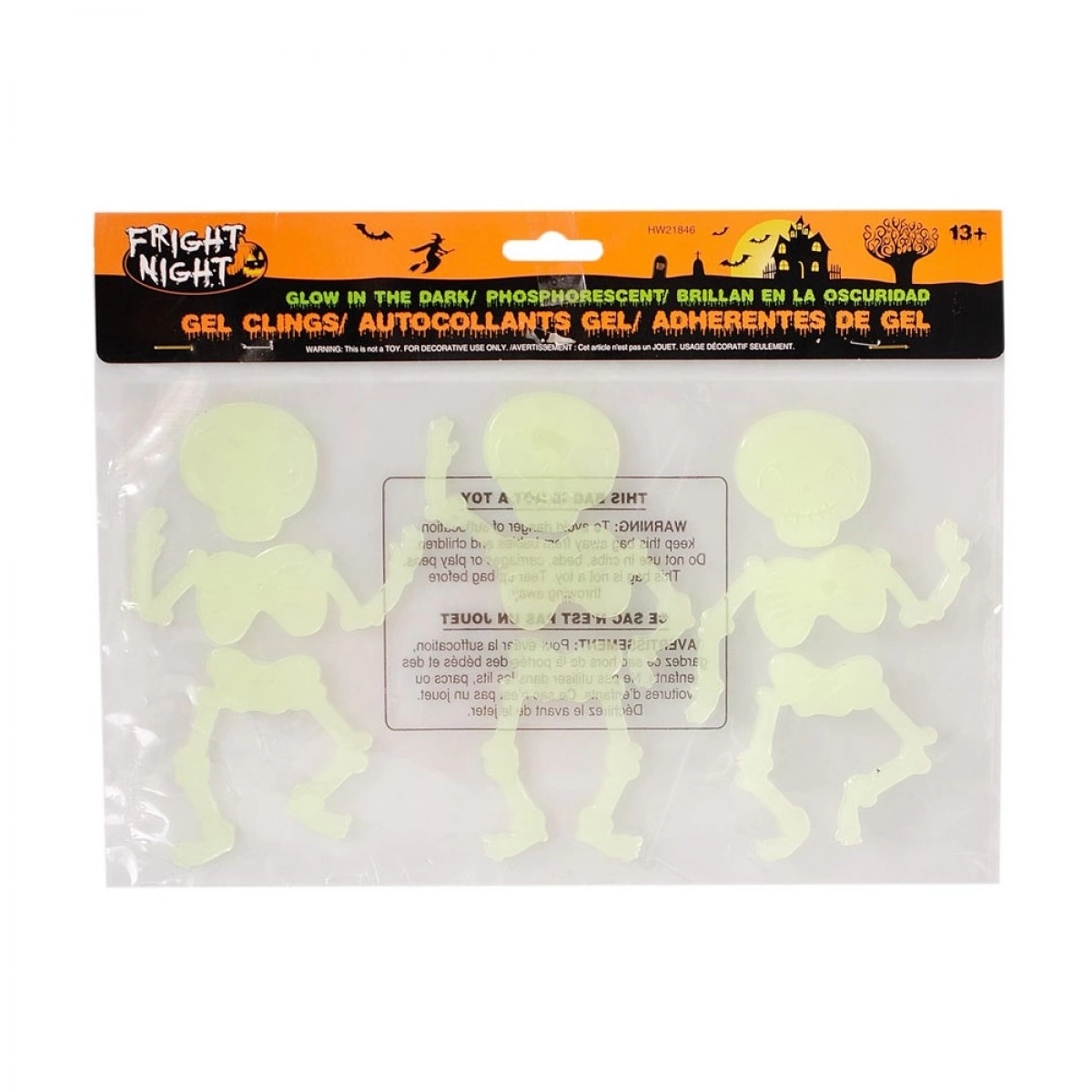 CHRISTAKOPOULOS ΑΥΤΟΚΟΛΛΗΤΑ HALLOWEEN GLOW IN THE DARK (2 ΣΧΕΔΙΑ - 29X17 ΕΚΑΤΟΣΤΑ) 7004