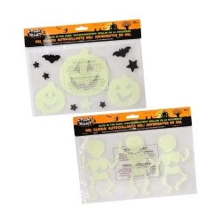 CHRISTAKOPOULOS ΑΥΤΟΚΟΛΛΗΤΑ HALLOWEEN GLOW IN THE DARK (2 ΣΧΕΔΙΑ - 29X17 ΕΚΑΤΟΣΤΑ) 7004