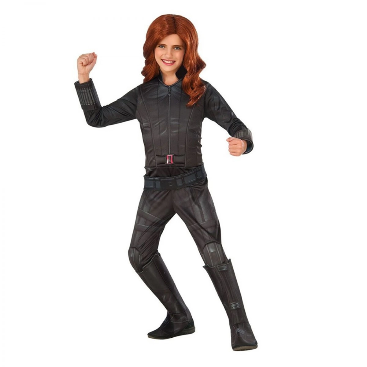 RUBIES BLACK WIDOW DLX MEDIUM CHILDREN'S SUIT 620590