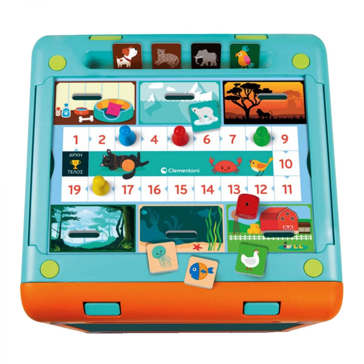 CLEMENTONI ΕΞΥΠΝΟΥΛΗΣ Ο ΚΥΒΟΣ ΤΩΝ ΠΑΙΧΝΙΔΙΩΝ ΑΠΟ ΑΝΑΚΥΚΛΩΜΕΝΟ ΧΑΡΤΟΝΙ 1024-63405