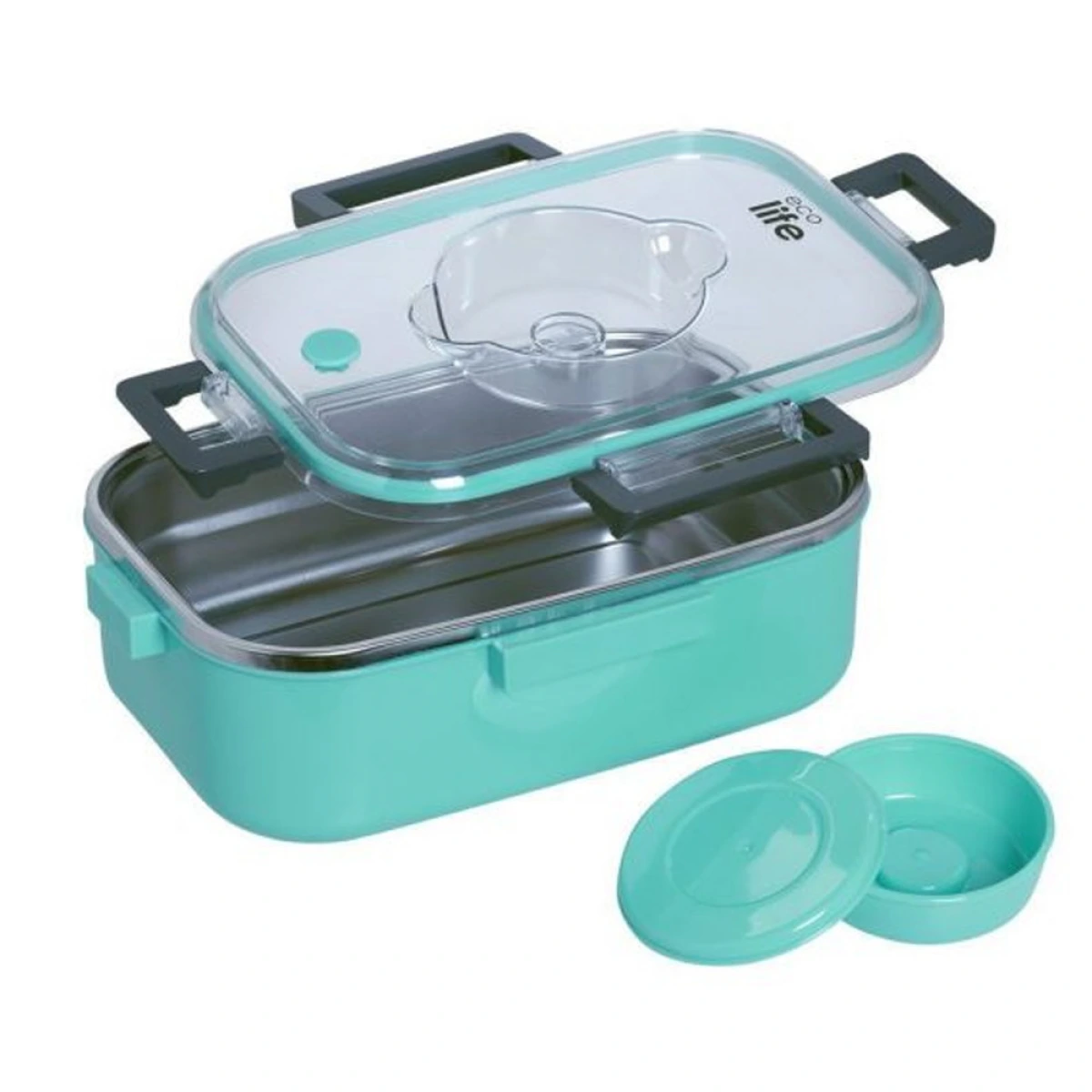 ECO LIFE ΦΑΓΗΤΟΔΟΧΕΙΟ ΟΡΘΟΓΩΝΙΟ DOUBLE WALL 850ML BLUE 9051