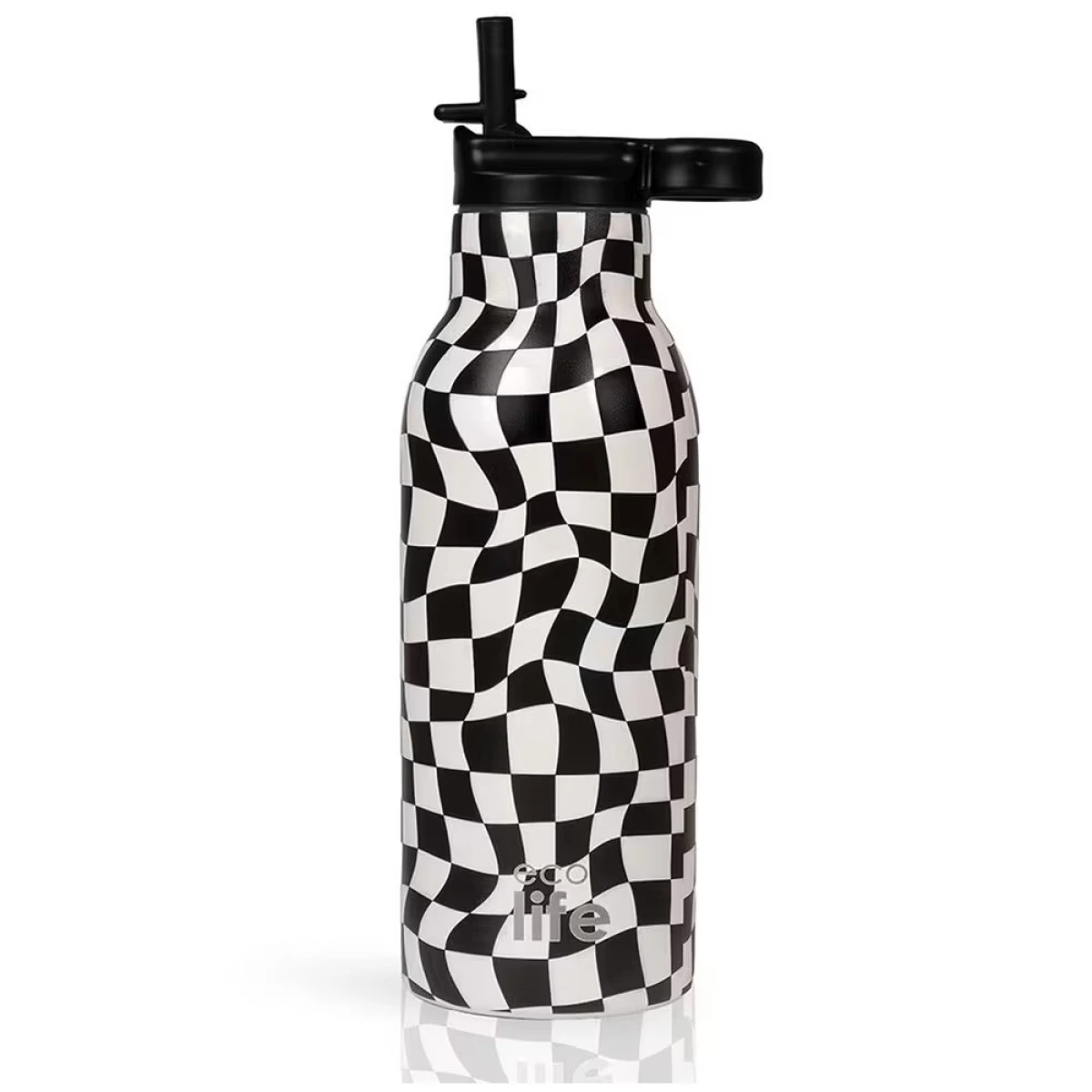 ECO LIFE THERMOS BLACK & WHITE 550ML 2213