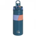 ECO LIFE BLUE THERMOS 500ML WITH SILICON GRIP 4202
