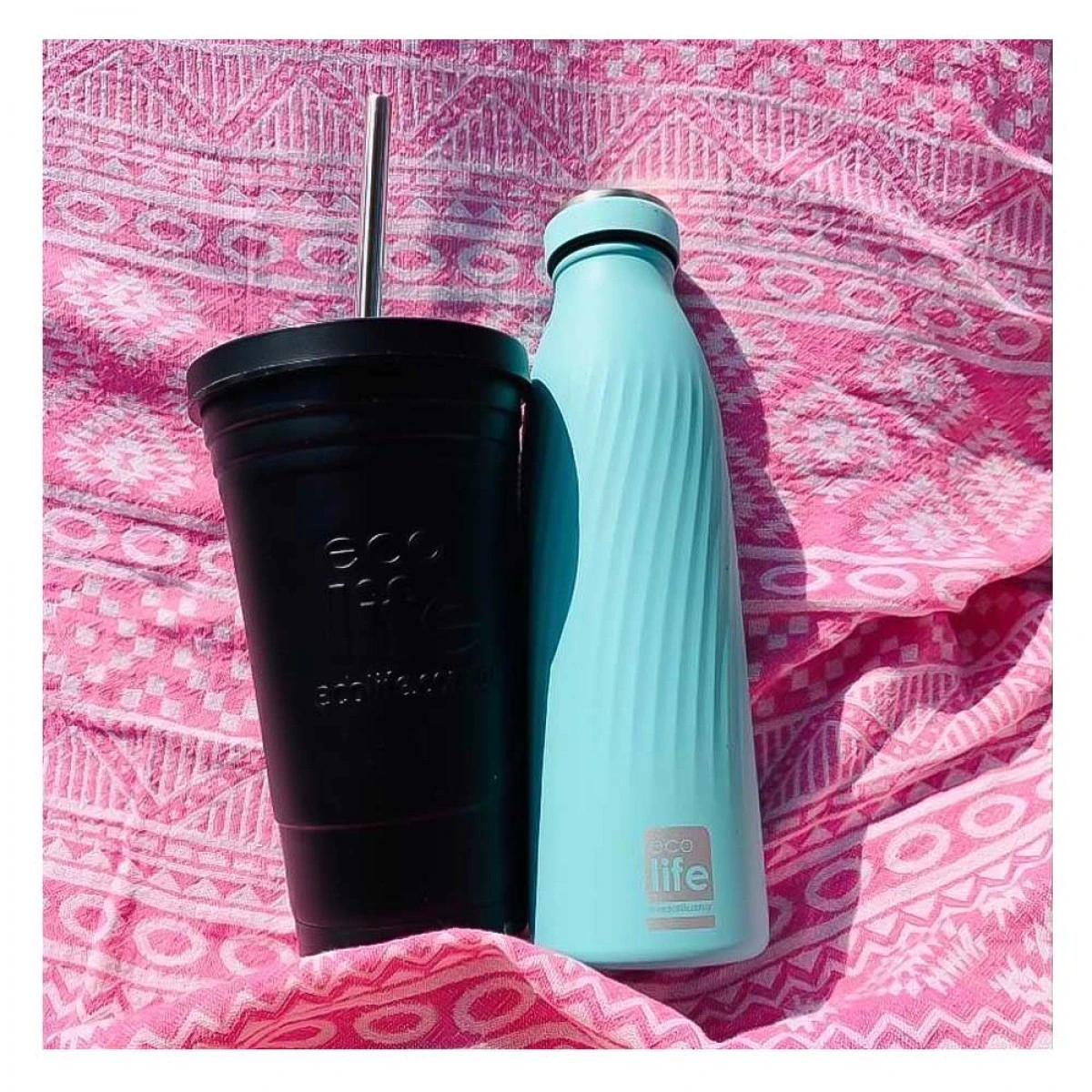 ECO LIFE ΜΕΤΑΛΛΙΚΟ ΜΠΟΥΚΑΛΙ ΘΕΡΜΟΣ COOL ΣΙΕΛ 33-BO-3031 (500ML)