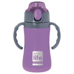 ECO LIFE ΜΕΤΑΛΛΙΚΟΣ ΘΕΡΜΟΣ ΛΙΛΑ ΠΑΙΔΙΚΟΣ (300ML) 2993