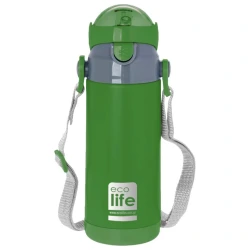 ECO LIFE ΜΕΤΑΛΛΙΚΟΣ ΘΕΡΜΟΣ (400ML) ΠΡΑΣΙΝΟ 2994